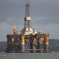 Oil rig. big polluters clean energy