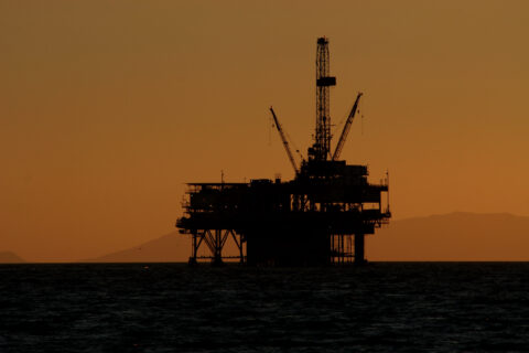 View of an oil rig in Catalina Island, California. (Photo: Flickr/arbyreed)
