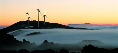 A farm of onshore Vestas turbines in Portugal (Source: Vestas)