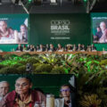 Brazil's Environment Minister Marina Silva speaks at the pre-COP opening ceremony in Brasília