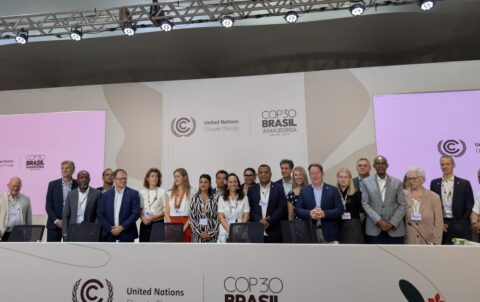 Ministers from around 20 countries launch a declaration calling for a roadmap to transition away from fossil fuels to be agreed at COP30 in Belem, Brazil