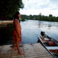 Siméon Monnerville, chief of the Teko people, says illegal miners recruit Indigenous locals with the promise of high wages, in Camopi, French Guiana.