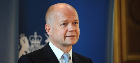 British Foreign Secretary William Hague