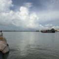 Locals near the site where the Matarbari deep-sea port is set to be developed in Bangladesh with climate adaptation finance from Japan.