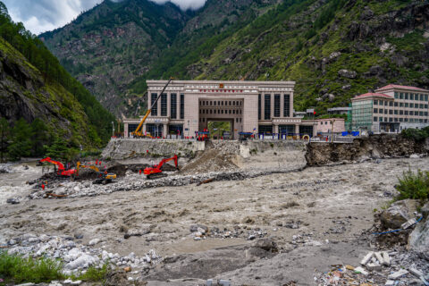 The Rasuwagadhi flood destroyed a friendship bridge, a road, a hydropower substation, and swept away vehicles in Rasuwa, Nepal in July 2025