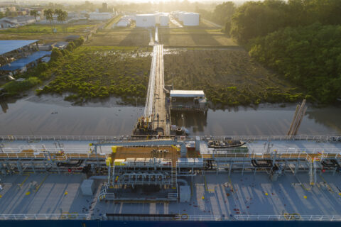 The oil tanker Anrietta unloading petroleum products in Georgetown, Guyana. Photo: Victor Moriyama/InfoAmazonia. The Amazon rainforest emerges as the new global oil frontier  