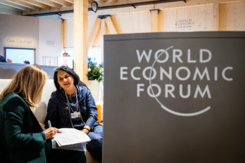 A general scene from the World Economic Forum Annual Meeting 2026 in Davos-Klosters, Switzerland
